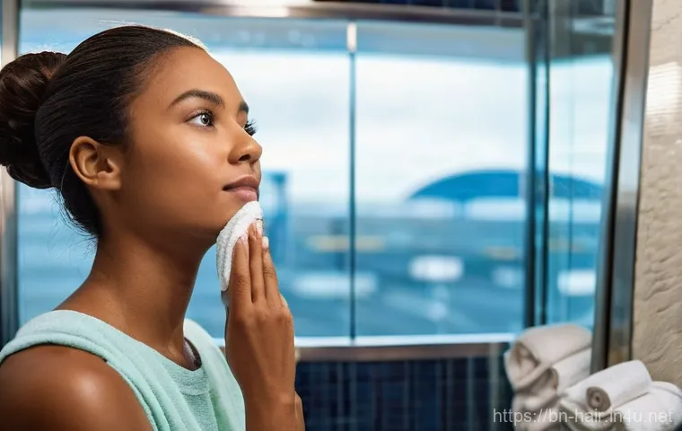 드라이 샴푸와 파우더 샴푸 비교 - **Prompt:** A serene portrait of a woman in her mid-20s, in a brightly lit, minimalist bathroom or a... 드라이 샴푸와 파우더 샴푸 비교 - **Prompt:** A serene portrait of a woman in her mid-20s, in a brightly lit, minimalist bathroom or a...