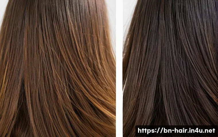 단백질 강화 샴푸와 수분 샴푸 비교 - **Image Prompt: The Transformation of Protein-Deficient Hair**
"A split image of a young woman's...